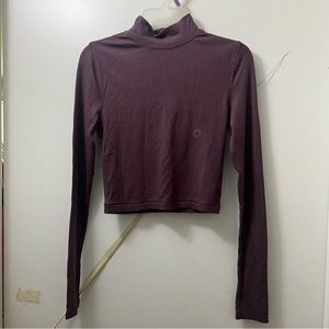 Aero - NWT Purple Crop Top Long Sleeves